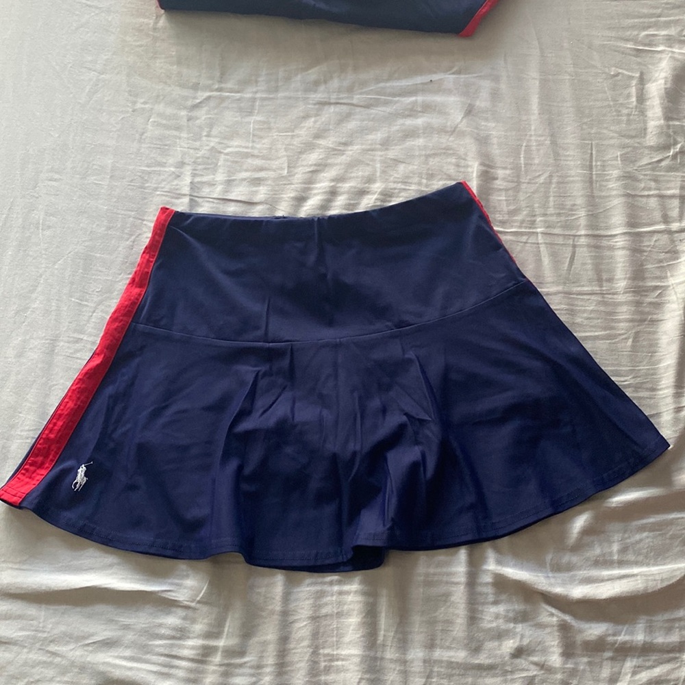 Polo by Ralph Lauren US Open ballgirl navy blue tennis skirt